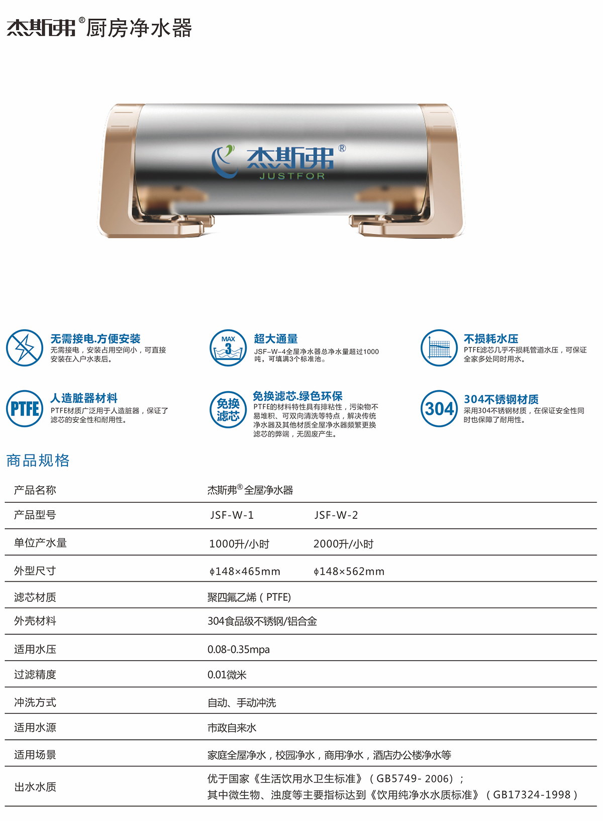 杰斯弗熱水凈水器（JSF-W-1、JSF-W-2）-1